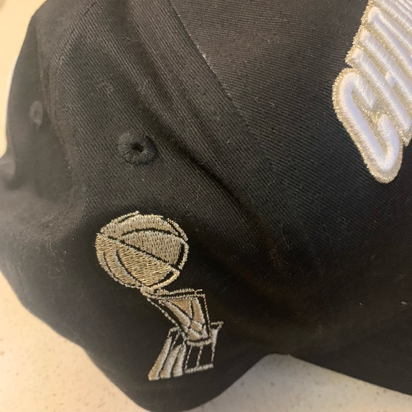 New Era Black NBA Champions Cap with Red and Silver Accents - Picture 2 of 5